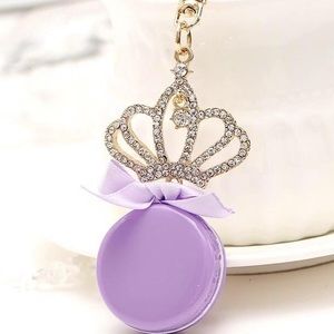 lilac macaroon bagcharm keychain